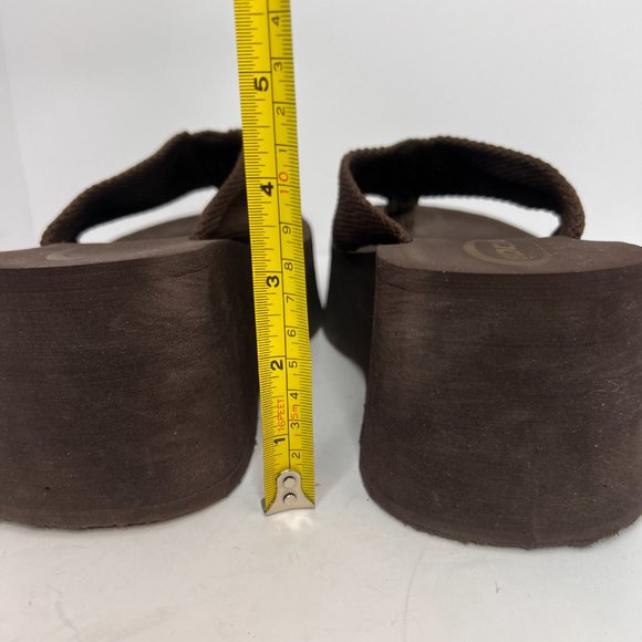 SODA Brown Platform Flip Flop Sandals Size 7,5 - Picture 9 of 9